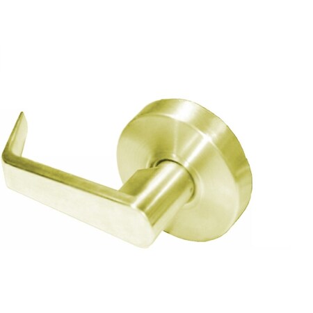Trans Atlantic Co. LSV Saturn Standard Duty Bright Brass Grade 2 Commercial Cylindrical Dummy Door Handle DL-LSVDT-US3